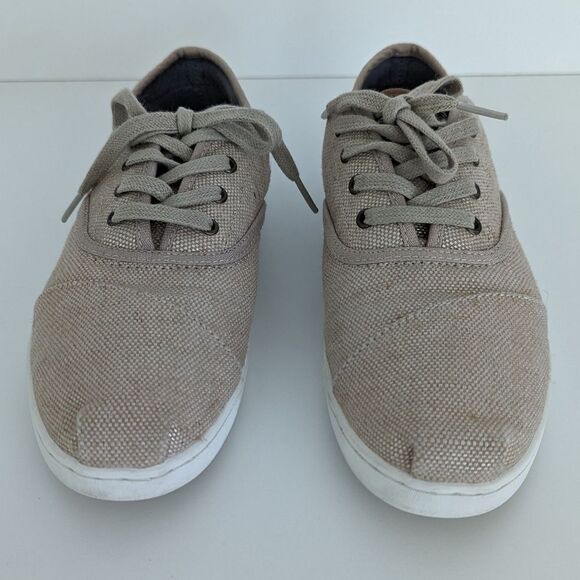 Toms Donovan Khaki Lace Up Sneakers 6.5 - Picture 4 of 9